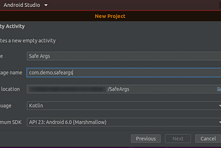 Sharing Data using SafeArgs in Android-Kotlin