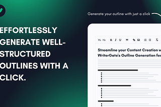 Effortlessly Generate Well-Structured Outlines with a Click.