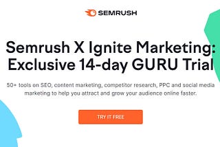 Semrush Guru 14D Trial 2024