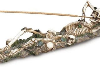 Skeleton Incense Burner Holder Collector