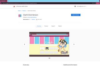 ClariS Click Version in Google Chrome Webstore