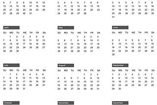 Free template of calendar 2019 layout in vector format