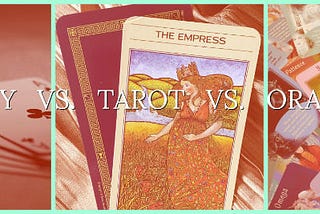 Cardology vs. Tarot vs. Oracle Cards