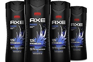 AXE Body Wash 12h Refreshing Scent Phoenix Crushed Mint & Rosemary Men’s Body Wash with 100%…