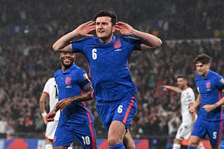 Harry Maguire points measured response to Roy Keane after being labelled ‘embarrassing’ and ‘a shame’ for celebration in England rout in opposition to Albania