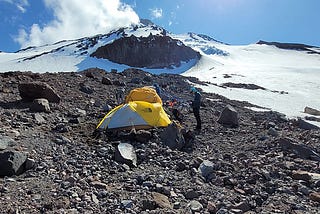 Hotlum Glacier camp, Mt Shasta
