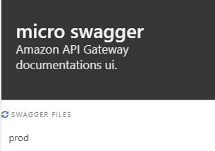 Automatically serve Swagger ui for Api Gateway documentation