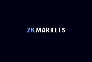 zkMarkets Update #1 | Week 1