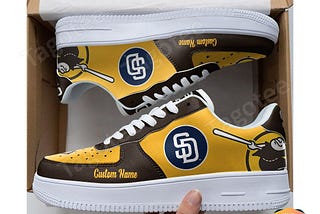 San Diego Padres Mascot Air Force 1s: Personalized MLB Fan Gear