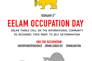 Eelam Tamil Diaspora Mark February 4th as Occupation Day
