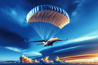 Private Plane With Parachute