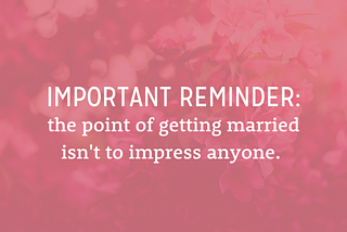 Stressing about your wedding budget? Read this.
