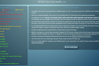 Perform a detailed Security Audit of your MIDAS room booking system