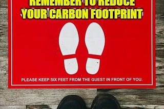 footprint sign