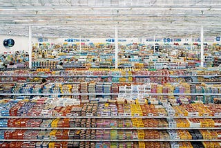 Image of the overwhelming maze of supermarket aisles