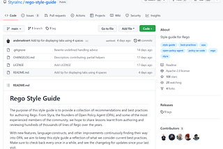 Coding Guide Spotlight: Rego Style Guide