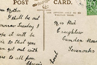 Wish you were here! Why Tweets are like postcards