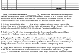 Sales Contract Template Template Free Download Speedy Template