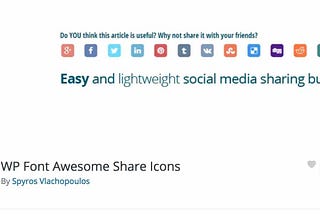 Fastest Social Share Buttons on WordPress