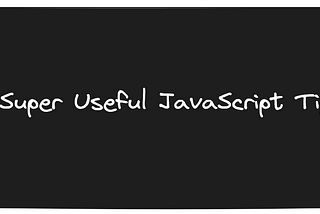 9 techniques for handling data in Javascript