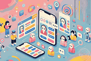 User images in web pages, mobiles and people using devices