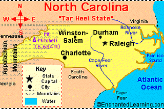 Liberal Arts Blog — North Carolina (Part One) A Little Geography, A Little History, The Research…