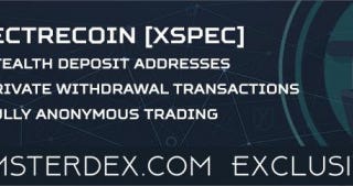 Spectrecoin + Amsterdex = The Full Anonymous Trading Experience!