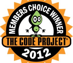 Code Project Members Choice 2012 award