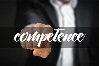 A stock image showing competence