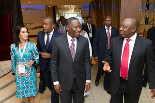 Leaders talking at the 20th Anniversary of the Electoral Institute for Sustainable Democracy in Africa