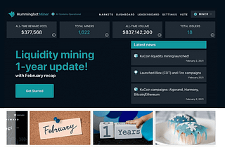 Hummingbot Miner: Year 1 platform recap