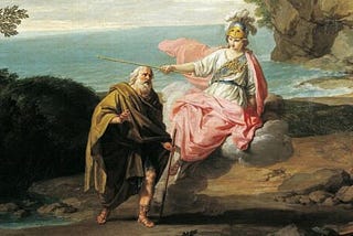 Calypso and Odysseus https://commons.wikimedia.org/wiki/File:Calypso_-_Odisej.jpg