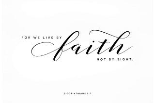 Gen Z & Millennials- Walk by faith & not by sight in this season