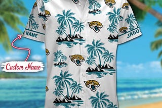 NFL Jacksonville Jaguars Palm Tree Tropical Summer Hawaiian Shirt