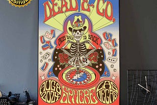 Dead And Company Aces Back To Back Sphere Las Vegas Poster Merch Limited Edition August 9 2024…