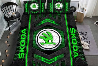 Skoda Slumber: Logo Print Bedding Set