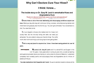 Hives Urticaria & Angioedema Treatment Protocol | Cure & Relief