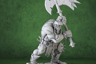 Orc miniature Body Choppers A- DnD Miniature for Tabletop Games — Premium dnd Miniature — Dungeons and Dragons — 3D Printed