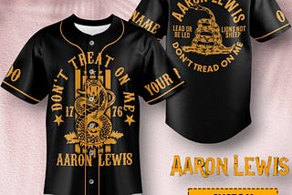 Aaron Lewis Don’t Tread On Me Personalized Baseball Jersey — Show Your Independent Spirit