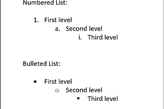 Shortcut Rules: Add the SHIFT key to reverse the option, for example moving between levels in Word’s Automatic Lists.