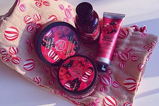Berry Bon Bon my favourite range this winter from The Body Shop