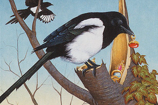 The art for Thieving Magpie