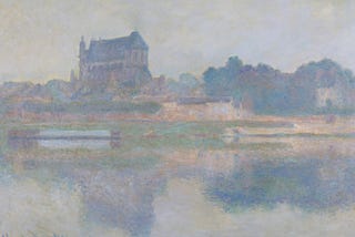 L’église De Vernon, Temps Gris (1894) by Claude Monet