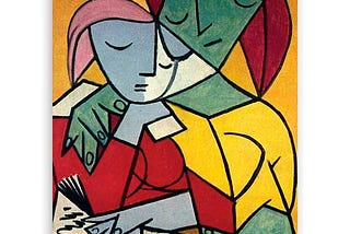 Deux Enfants Lisant: Pintura de 1934 por Pablo Picasso.