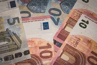 Banconote da 5, 10 e 20 euro
