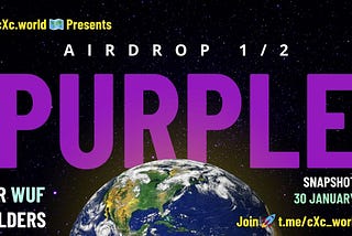 🔯 PURPLE Airdrop for WUF holders