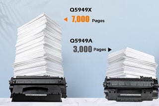 What is the difference between HP 49A and HP 49X Toner Cartridge?