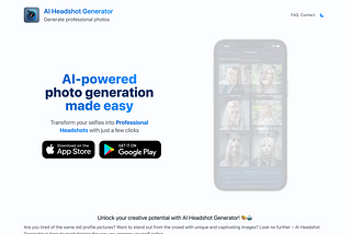AI Headshot Generator - Generate professional photos - Ai Tools for Meetings