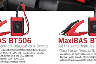 Autel BT508 vs. BT506 Battery Tester, What’s Different?