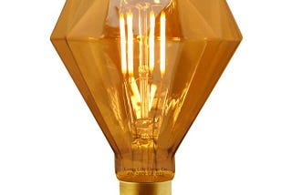 4w LED Elegant Vintage Filament Light Bulb B22 Diamond Shape Smoked Glass G95